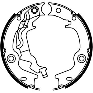 Bromsbeläggningssats Kia Rio 2 - Bakaxel, 168mm Diameter, 32mm Bredd - ABE Bromsbeläggningssats Kia Rio 2 - Bakaxel, 168mm Diameter, 32mm Bredd - ABE