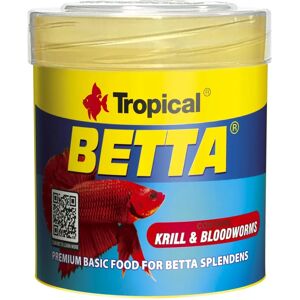 Tropical Betta 50ml Nourriture pour Poissons - Krill & Larves - Publicité Tropical Betta 50ml Nourriture pour Poissons - Krill & Larves - Publicité
