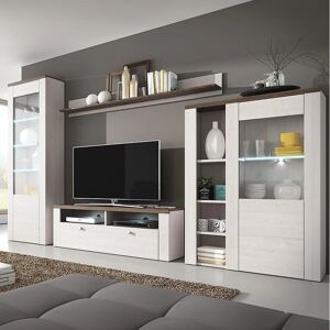 Home Affaire Larona Bílá & Tmavý Dub Obývací Stěna - Living Room Wall Unit Home Affaire Larona Bílá & Tmavý Dub Obývací Stěna - Living Room Wall Unit