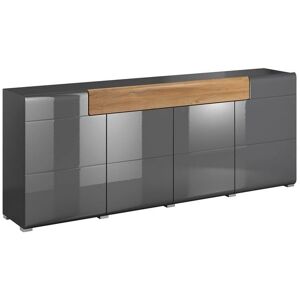 INOSIGN Toledo Szekrény - Modern, 208cm, Fekete INOSIGN Toledo Szekrény - Modern, 208cm, Fekete