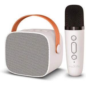 Maxlife Přenosný Bluetooth Reproduktor s Mikrofónem - 5h - Bílý Maxlife Přenosný Bluetooth Reproduktor s Mikrofónem - 5h - Bílý