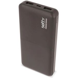 Setty Powerbank 20000mAh Noir - Powerbank Setty Powerbank 20000mAh Noir - Powerbank