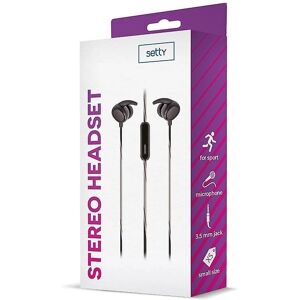 Setty Casque Filaire et Multifonction avec Connecteur Jack 3,5 mm - NOIR Setty Casque Filaire et Multifonction avec Connecteur Jack 3,5 mm - NOIR