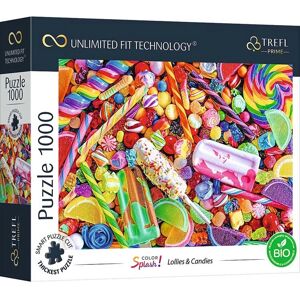 Trefl 10701 Puzzle - Color Splash: Candies & Lollipops - 1000 pcs Trefl 10701 Puzzle - Color Splash: Candies & Lollipops - 1000 pcs
