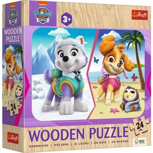 Quebra-cabeça de madeira Paw Patrol para meninas - 24 peças Quebra-cabeça de madeira Paw Patrol para meninas - 24 peças