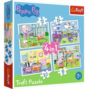 Trefl 4-in-1 Puzzle Peppa Pig - Holiday Collection - Puzzle Trefl 4-in-1 Puzzle Peppa Pig - Holiday Collection - Puzzle