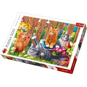 Trefl Model 500 Puzzle - Cats in the Garden Trefl Model 500 Puzzle - Cats in the Garden