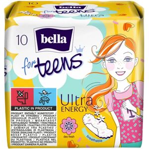 BELLA For Teens Ultra Energy Serviettes Hygiéniques - 10 pcs BELLA For Teens Ultra Energy Serviettes Hygiéniques - 10 pcs