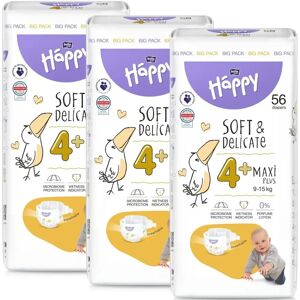 Bella Baby Happy Soft&Delicate Size 4+ Maxi Plus Disposable Nappies - 56 pcs Bella Baby Happy Soft&Delicate Size 4+ Maxi Plus Disposable Nappies - 56 pcs