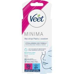 Veet Minima Hipoallergeeninen kasvovaha nauhat - 20 kpl Veet Minima Hipoallergeeninen kasvovaha nauhat - 20 kpl