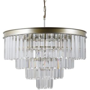 Italux Verdes - Pendant Golden Champagne 8 Light with Crystal Shade - Light Italux Verdes - Pendant Golden Champagne 8 Light with Crystal Shade - Light
