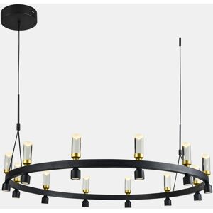 Italux Almelo Modern LED Pendant Light - Black, Gold, Warm White Italux Almelo Modern LED Pendant Light - Black, Gold, Warm White