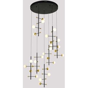Italux Helmond Modern LED Pendant - Black, Gold, Warm White Italux Helmond Modern LED Pendant - Black, Gold, Warm White