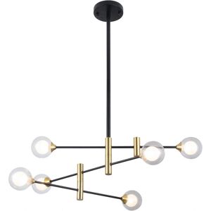 Italux Marino - Black Brass Pendant - G9 6 Light Italux Marino - Black Brass Pendant - G9 6 Light