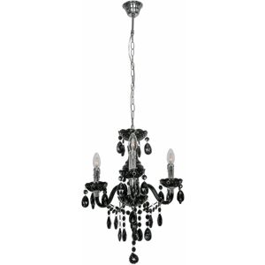 Italux Whiz - Black Classic 3-Light Chandelier - Lighting Italux Whiz - Black Classic 3-Light Chandelier - Lighting