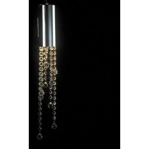 Italux Larix - Chrome Wall Lamp with Crystal Shade - 35W GU10 Italux Larix - Chrome Wall Lamp with Crystal Shade - 35W GU10