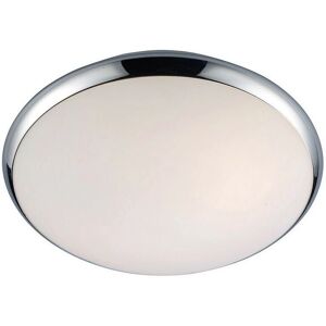 Italux Kreo Chrome White Flush Ceiling Light - Ceiling Light Italux Kreo Chrome White Flush Ceiling Light - Ceiling Light