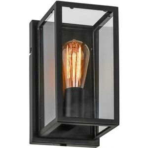 Italux Laverno Industrial Wall Lamp - E27, Black, Metal & Glass Italux Laverno Industrial Wall Lamp - E27, Black, Metal & Glass