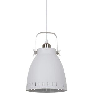 Italux Franklin Pendant - White, Satin Nickel, E27, 1 Light Italux Franklin Pendant - White, Satin Nickel, E27, 1 Light