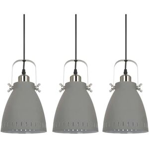 Italux Franklin - Industrial and Retro Pendant Satin Grey - 3 Light E27 Italux Franklin - Industrial and Retro Pendant Satin Grey - 3 Light E27
