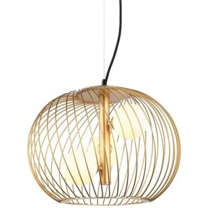 Italux Clarisa Modern Pendant Light - Gold, White Shade, G9 Italux Clarisa Modern Pendant Light - Gold, White Shade, G9