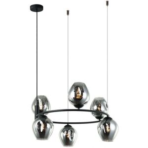 Italux Roxane - Modern Pendant Black 6 Light - Pendant Light Italux Roxane - Modern Pendant Black 6 Light - Pendant Light