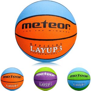 Meteor Layup 3 - bleu/orange - basketball - Publicité Meteor Layup 3 - bleu/orange - basketball - Publicité