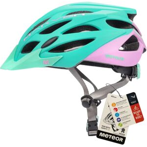Kask rowerowy Meteor Marven L - Miętowy/Różowy - Bezpieczeństwo Rowerowe Kask rowerowy Meteor Marven L - Miętowy/Różowy - Bezpieczeństwo Rowerowe