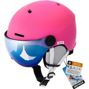 Kask narciarski Meteor M różowy z goglami - Ski Helmet Kask narciarski Meteor M różowy z goglami - Ski Helmet