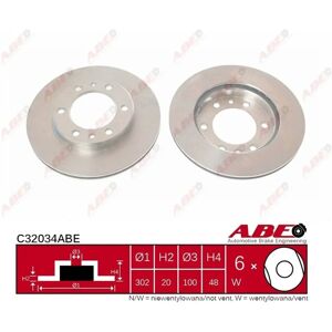 ABE C32034ABE Voorrem Ventilated Remschijf - Remschijf ABE C32034ABE Voorrem Ventilated Remschijf - Remschijf