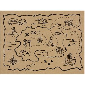 PartyDeco PPT1 Placemat - Treasure Map - 7 pcs PartyDeco PPT1 Placemat - Treasure Map - 7 pcs