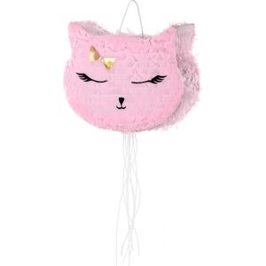 PartyDeco Różowa Kotka Piñata do Ciągnięcia - Zabawa na Imprezę PartyDeco Różowa Kotka Piñata do Ciągnięcia - Zabawa na Imprezę