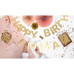 Jadeo Gold Cardboard Letter Garland - 63 pcs, 14cm Jadeo Gold Cardboard Letter Garland - 63 pcs, 14cm