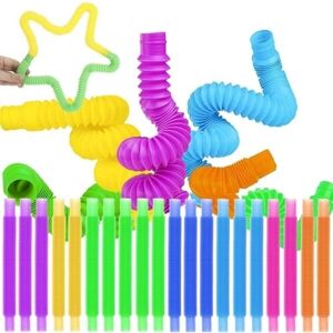 Kruzzel 20-Pack Sensoriske Rør - Stressaflastende Fidget Legetøj Kruzzel 20-Pack Sensoriske Rør - Stressaflastende Fidget Legetøj
