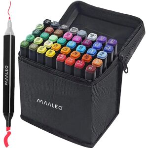 MAALEO 24102 Dobbelt-sidede markører - 40 stk - Flere farver MAALEO 24102 Dobbelt-sidede markører - 40 stk - Flere farver