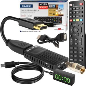Blow DVB-T2 Tuner - Mini H.265 DVB-T2 TV-mottaker Blow DVB-T2 Tuner - Mini H.265 DVB-T2 TV-mottaker