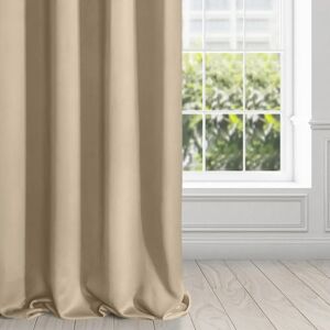 Eurofirany Logan Beżowy Zasłona Zaciemniająca - 135x250cm Eurofirany Logan Beżowy Zasłona Zaciemniająca - 135x250cm