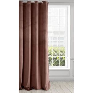 Eurofirany Unisex Drape - Velvet, Brown - 140x250cm - Drape Eurofirany Unisex Drape - Velvet, Brown - 140x250cm - Drape