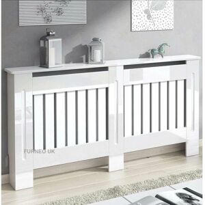 Furneo - Radiator Cover - High Gloss White Furneo - Radiator Cover - High Gloss White