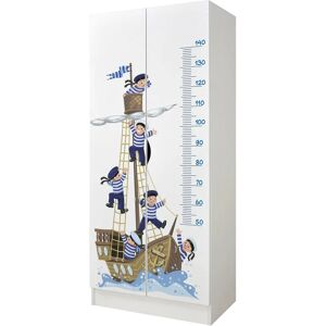 LEOMARK Armoire Roma - Blanc, 3 étagères, Style moderne - Publicité LEOMARK Armoire Roma - Blanc, 3 étagères, Style moderne - Publicité