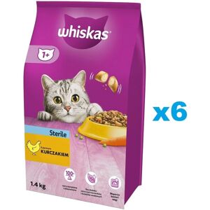 Whiskas Sterile 6x1,4kg Mâncare pentru Pisici - Susține Sănătatea Urinară Whiskas Sterile 6x1,4kg Mâncare pentru Pisici - Susține Sănătatea Urinară