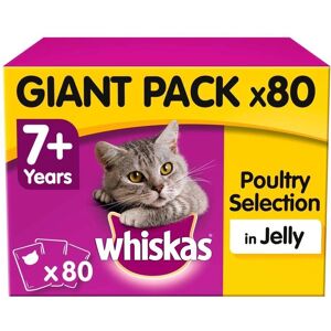 Whiskas 7+ Cat Pouches Poultry Selection in Jelly - Cat Food Whiskas 7+ Cat Pouches Poultry Selection in Jelly - Cat Food