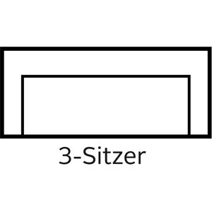 SIT & MORE Safira Sofa - 3-Sitzer, Grau Elephant, Luxus-Kunstleder SIT & MORE Safira Sofa - 3-Sitzer, Grau Elephant, Luxus-Kunstleder