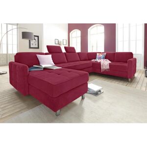 Sit & More Pablo U-Form Sofa - Bordeaux - Mikrofaser Sit & More Pablo U-Form Sofa - Bordeaux - Mikrofaser