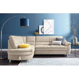 SIT&MORE Cardoso L-Form Sofa - Microfaser, Beige, 250cm SIT&MORE Cardoso L-Form Sofa - Microfaser, Beige, 250cm