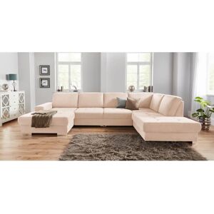 SIT&MORE Santorini U-Form Sofa - U-förmige Wohnlandschaft, Microfaser, Wendbare Recamiere, Bettfunktion SIT&MORE Santorini U-Form Sofa - U-förmige Wohnlandschaft, Microfaser, Wendbare Recamiere, Bettfunktion