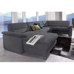SIT&MORE Ascara Couch - Microfaser, Recamiere links, U-Form, Grau SIT&MORE Ascara Couch - Microfaser, Recamiere links, U-Form, Grau