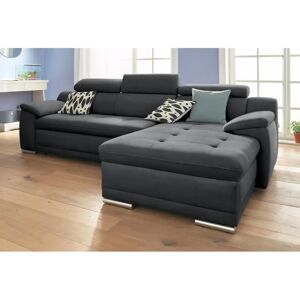 SIT&MORE Top Andiamo L-Form Sofa - Schwarz - Modernes Design SIT&MORE Top Andiamo L-Form Sofa - Schwarz - Modernes Design