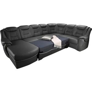 SIT&MORE Bellevue U-Form Sofa - U-förmiger Leder-Sofa mit Bettfunktion SIT&MORE Bellevue U-Form Sofa - U-förmiger Leder-Sofa mit Bettfunktion