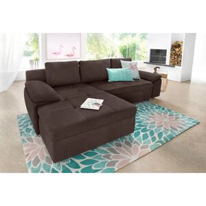 SIT & MORE Labene L-Form Modulares Sofa - XXL, Mikrofaser, Dunkelbraun SIT & MORE Labene L-Form Modulares Sofa - XXL, Mikrofaser, Dunkelbraun